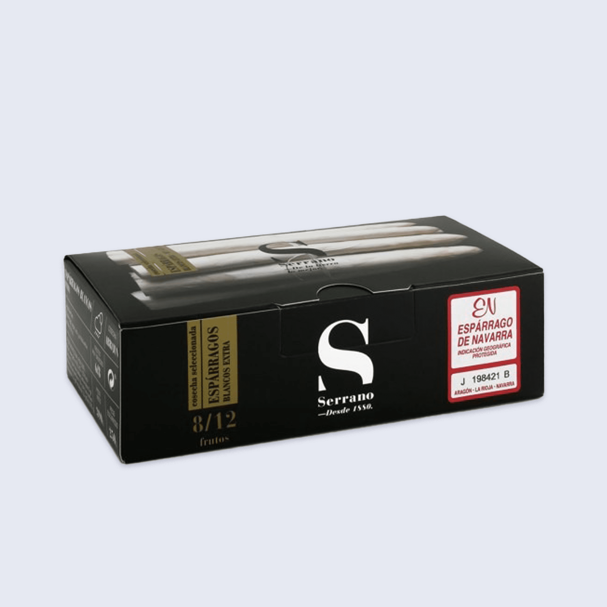 Asparagi I.G.P Intero 8-12 Frutti , Conservas Serrano 390g